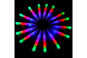 53Pcs Foam Glow Sticks Bulk,Bietrun Light Sticks for Parties Ultra Durable,LED Light up Foam Sticks with 3 Modes Colorful Flashing,Glow Wands Party Favor for Wedding Dance Props,Reception,Concert,Kid