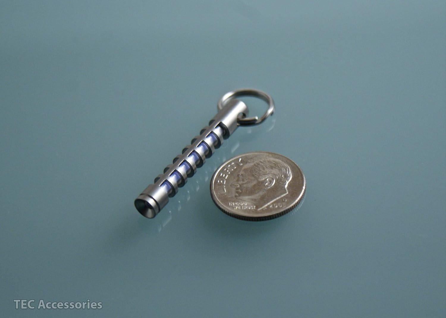 TEC-S323 Isotope Fob, a Stainless Steel housing for tritium vials - by TEC Accessories: Office Products