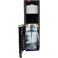 Igloo IWCBL5OSCLD1CHBKS Stainless Steel Hot & Cold Ozone Self-Cleaning Water Cooler Dispenser, Holds 3 & 5 Gallon…