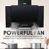 Baridi 4 Zone Ceramic Hob 5 Function Oven and Angled Cooker Hood Bundle view 2