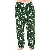 Lazy One Men's Fleece Pajama Pants, Nordic Fleece Pajama Bottoms for Men, Warm Pajama Pants