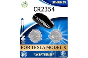 IYUKETROR Key Fob Replacement Batteries for Tesla Model X & X Plaid Remote Key(Not Compatible with Model Y, Model 3, Model S)(CR2354 Remote OEM Battery, Pack of 2)