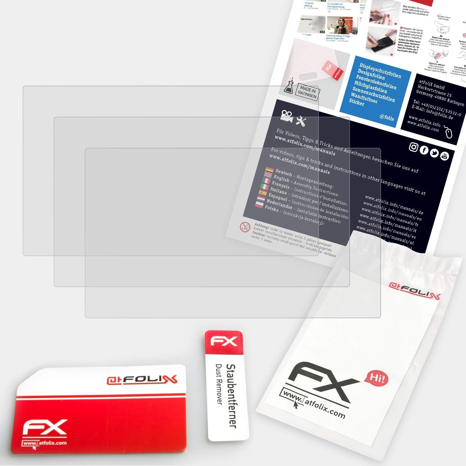 atFoliX Screen Protector compatible with Sony HDR-PJ810E Screen Protection Film - Image 3