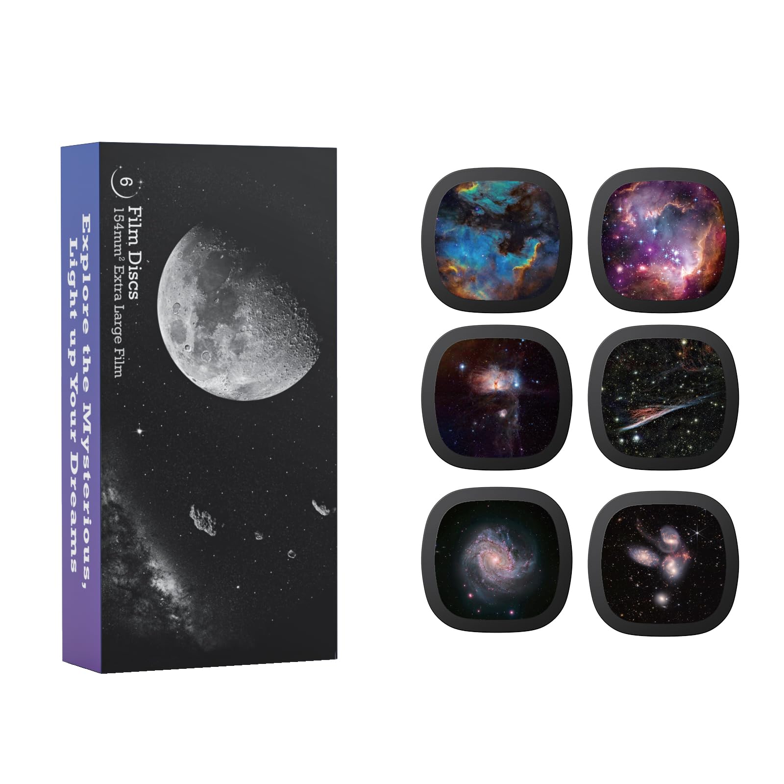 Photo 1 of Realistic Discs - Discs for Ainael Galaxy Projector, 5k Ultra HD Slide for Home Planetarium, 6 Discs Set Without Projector (Nebula 5)