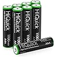 HiQuick AAA Rechargeable Batteries AAA Batteries 1100mAh High Capacity Performance 1.2V, Per-Charged Ni-MH AAA Battery Pack o
