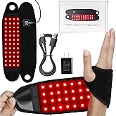 Red Light Therapy for Hand Wrist - Infrared Red Light Therapy & Heat Pad Device 144 LED, Near Infrared Hand Therapy Wrist Brace & Red Therapy Wrist Wrap for Carpal Stiffness Recovery Relief