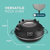 DMD Collective 12" Electric Pizza Oven Stone Base Glass Window 2 Paddles view 2