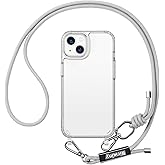 Birwiny Case Compatible with iPhone 14 Pro Max with Adjustable Strap - Heavy Duty Shockproof Drop Protection - Clear