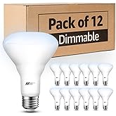 Mastery Mart 12 Pack BR30 LED Bulb, 10W Dimmable, 65 Watt Equivalent 700 Lumen, 5000K Daylight White Light, Wide Flood Light,