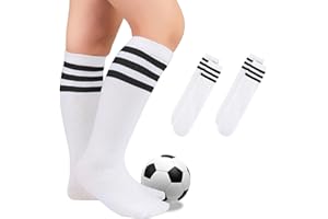 Century Star Kids Toddler Youth Cotton Soccer Socks Soft Tube Socks Knee High Long Sport Stockings for Boys Girls