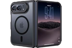 Magnetic for iPhone Duo Case Heavy Duty Protection Black | Compatible with MagSafe,Military Grade Drop Protection,Translucent