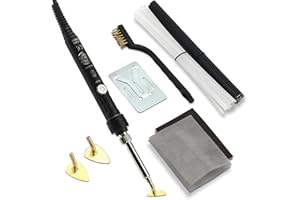 BIAJIYA Plastic Welding Kit for Surface Repair, Adjustable Temperature Welder Tool for Car Bumper, Kayak, Canoe 110V 80W