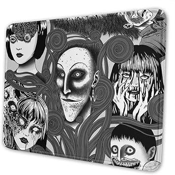 Amazon Com Junji Ito Tomie Terror Manga Style Mouse Pad Non Slip Gaming Mouse Pad With Stitched Edge Computer Pc Mousepad Neoprene Base For Office Home Office Products