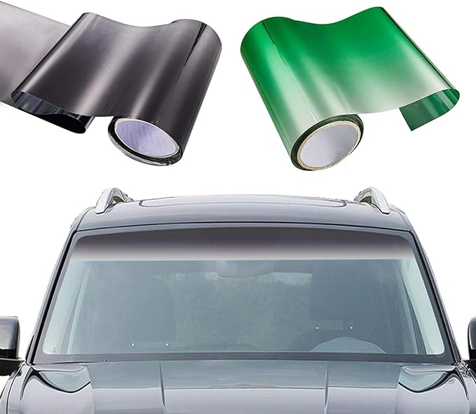 Car Window Sun Visor Strip Tint Film Front Windshield UV Shade DIY
