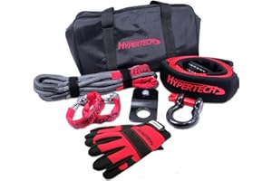 Hypertech 3001011 ATV and UTV Off-Road Recovery Kit, Black