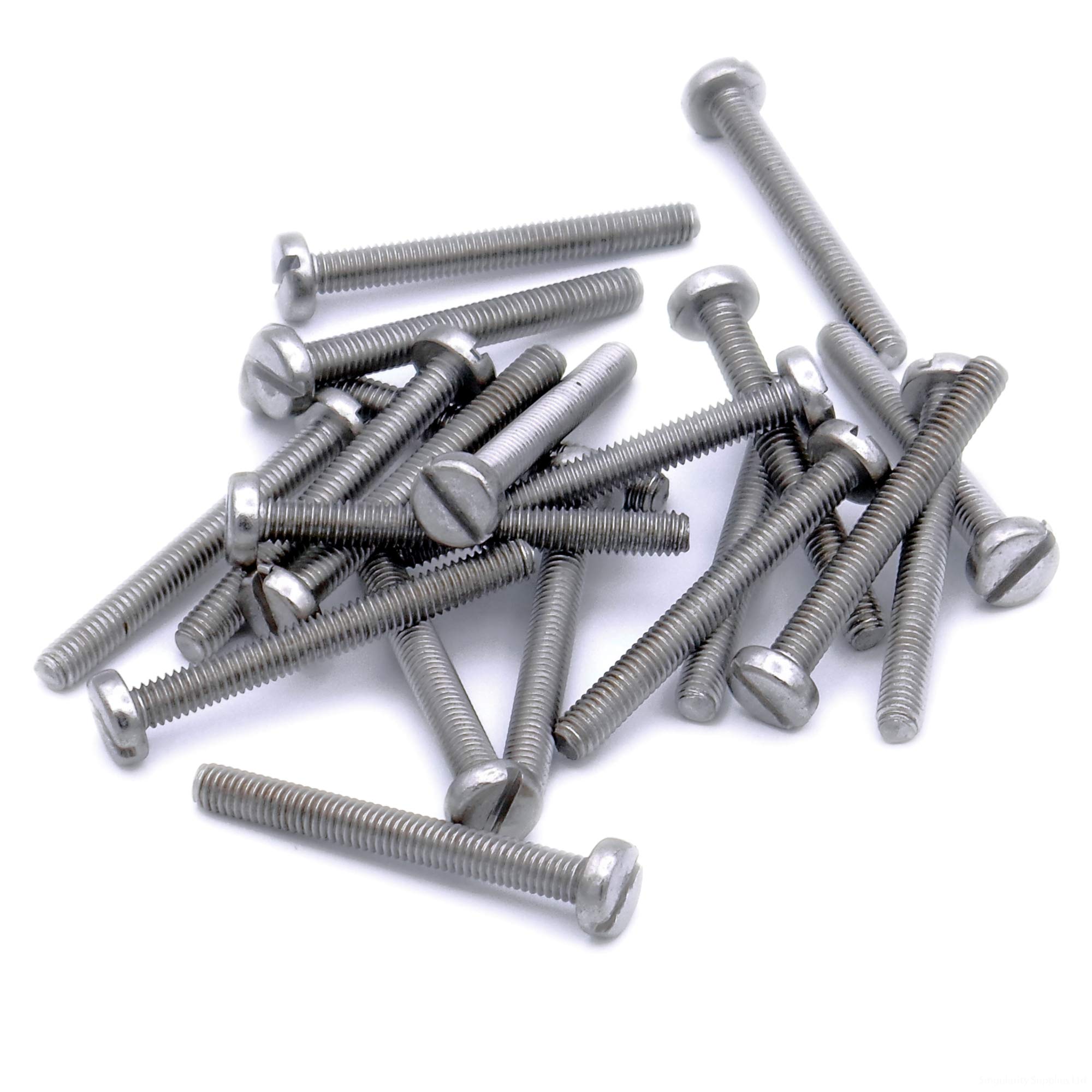 M2 (2mm x 3mm) Slot Pan Machine Screw (Bolt) - Stainless Steel (A2) (Pack of 20) — image 1