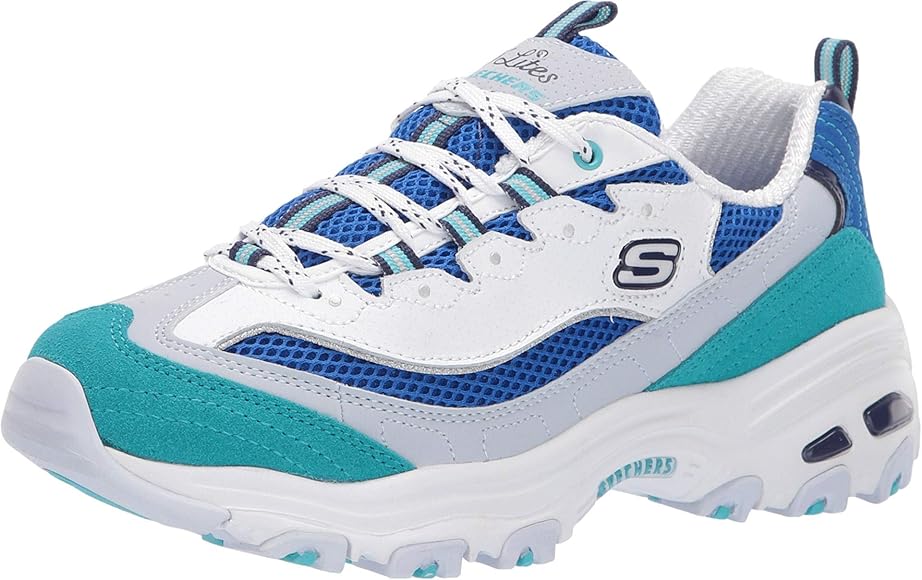 skechers d'lites womens green