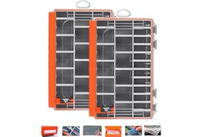 OH MY WOW tackle box waterproof storage organizer 2Pack 3600 Fishing boxes Tray With Removable Dividers Lure Boxs Terminal container