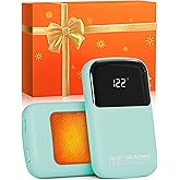 AI Hand Warmers Rechargeable 2 Pack, 3 Heat Levels (104–121°F), Real-Time Temp & Battery Display, Electric Hand Warmers, Fast Heating, Fits in Gloves/Pocket, Gifts for Women & Men