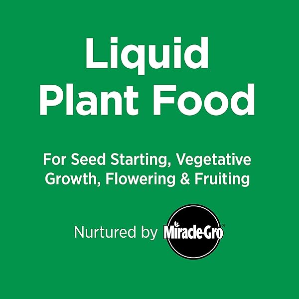 MIRACLE-GRO AEROGARDEN LIQUID PLANT FERTILIZER FOR USE IN AEROGARDEN HYDROPONIC INDOOR GARDEN, 3 FL. OZ.