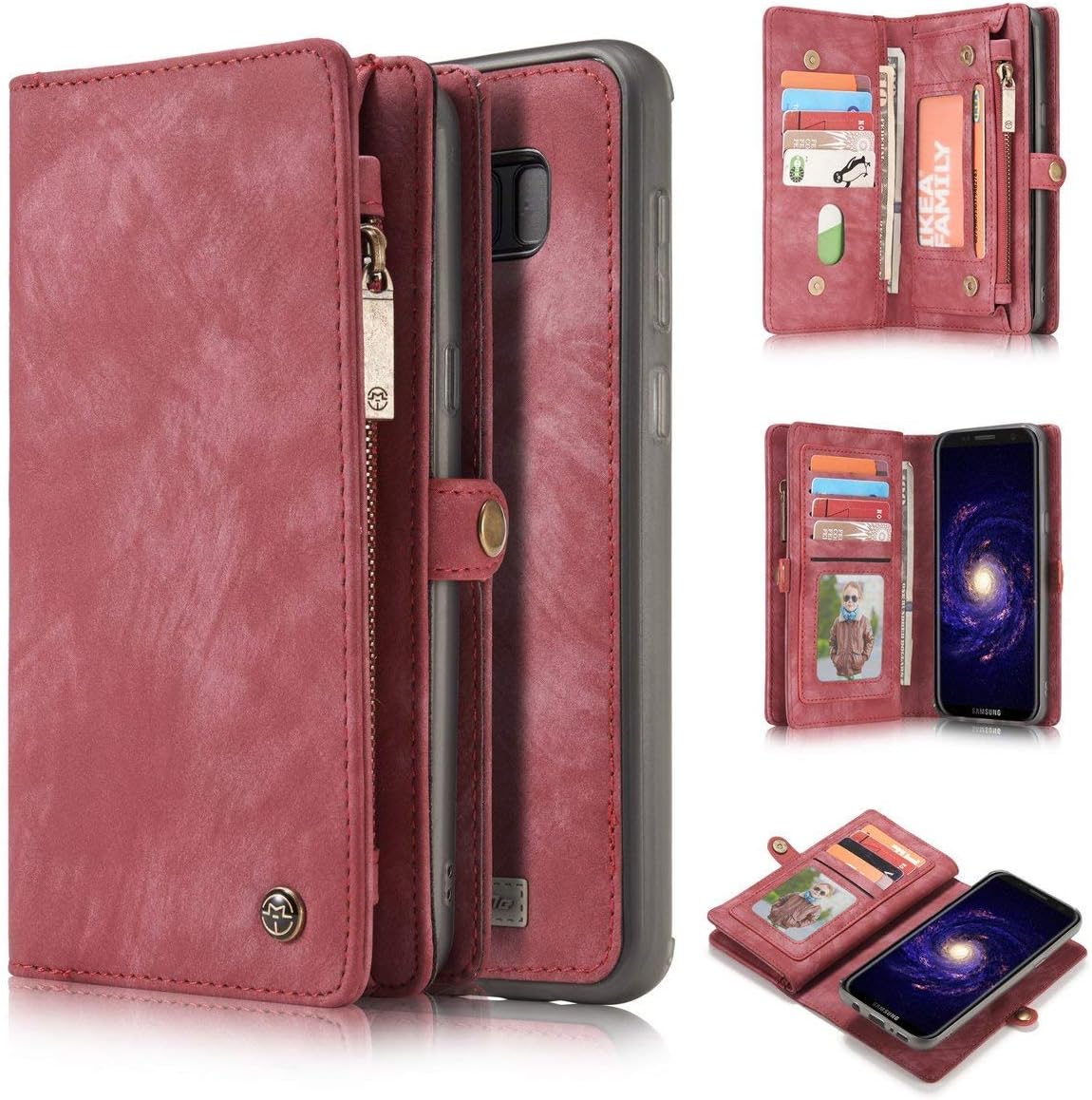 KONKY Caseme Samsung Galaxy S8 Plus Wallet Case,