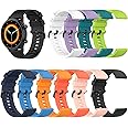 FitTurn Soft Colorful Silicone Watch Band Straps Compatible with Garmin Venu 2/Venu Sq 2 Music/Venu2 Plus/Forerunner 165 45 45s 645 245 35 55 158/Vivoactive 6 5 3 Music watch Replacement Quick Release Watch Bands Sport Strap for Venu Sq 2 Smartwatch