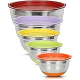 Simpli-Magic Mixing Bowls with Airtight Lids, Basic, Stainless