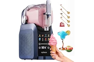 OPLACE Slushie Machine & Soft ServeIce Cream Maker,88oz with No Ice Needed,Slushy Machie for Home,Frozen Drink,Margarita,Cocktail,Daiquiri,Frappe,Milkshake,and More Smoothie 7-in-1 Pack