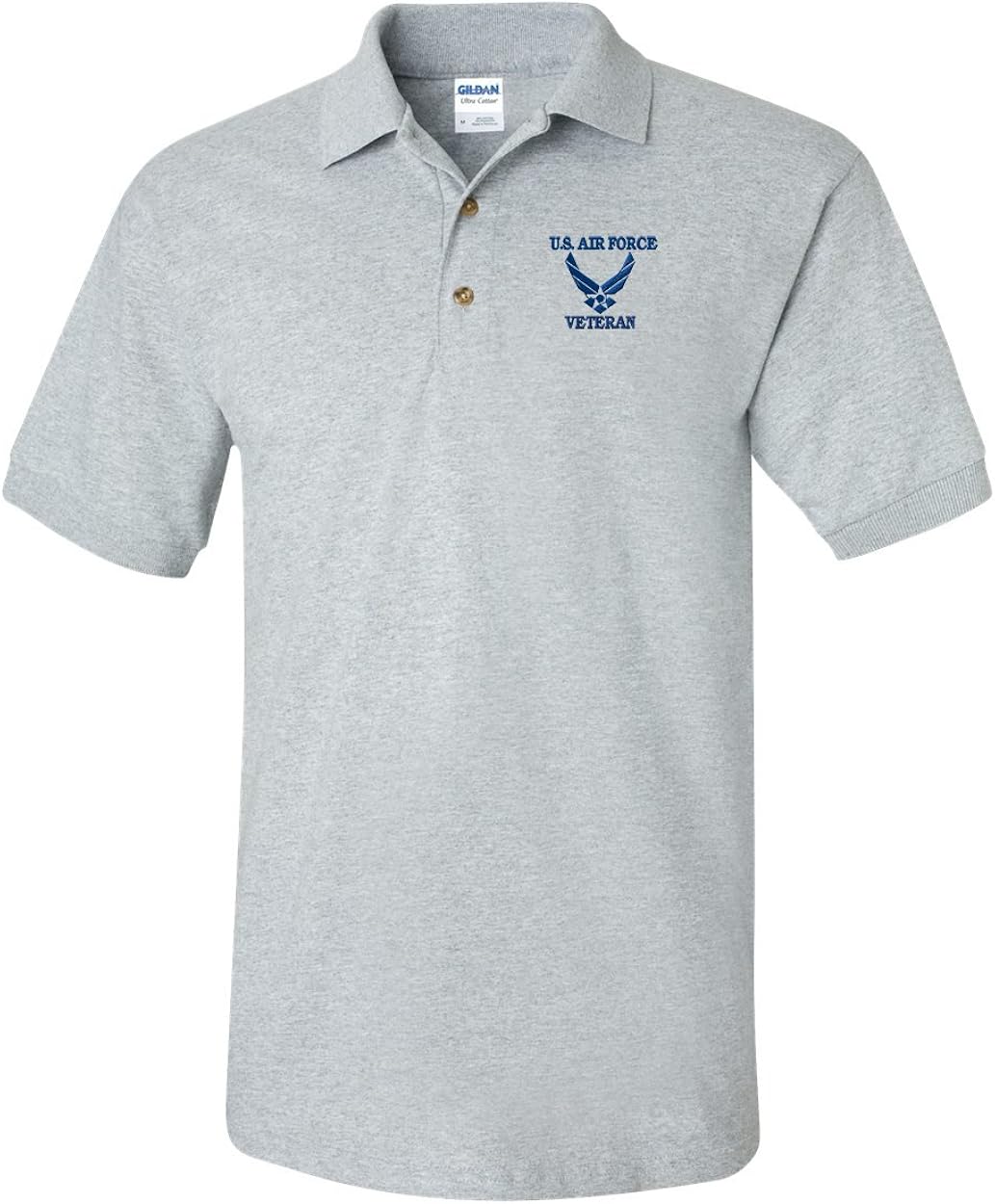 US AIR Force Veteran Custom Personalized Embroidery Embroidered Golf Polo Shirt