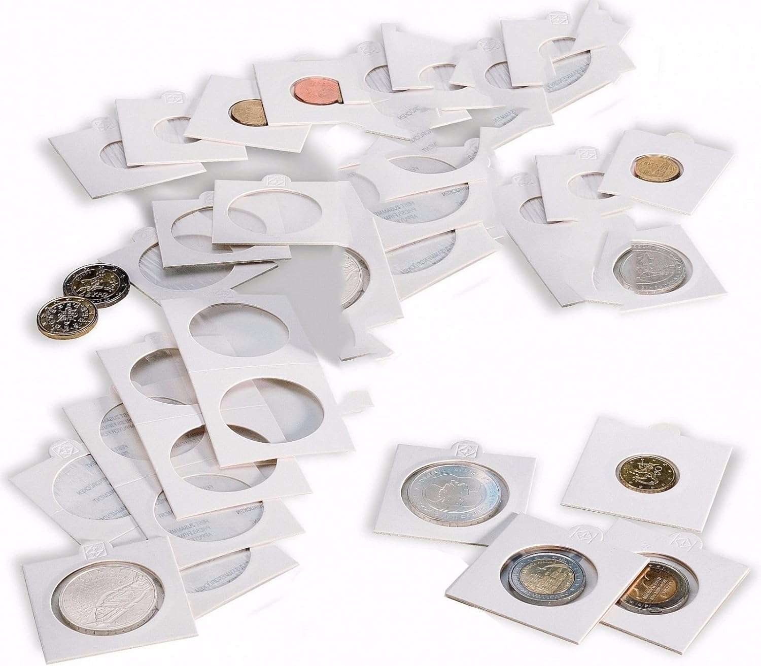 Lighthouse coin Holders, selfadhesive, up to 17.5 mm Ø, 25 per pack