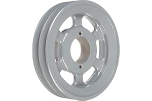 TB Woods 2AK61 FHP QT Bushed V-Belt Sheave, A Belt Section, 2 Grooves, QT Bushing required, Cast Iron, 5.95" OD, 4210 max rpm
