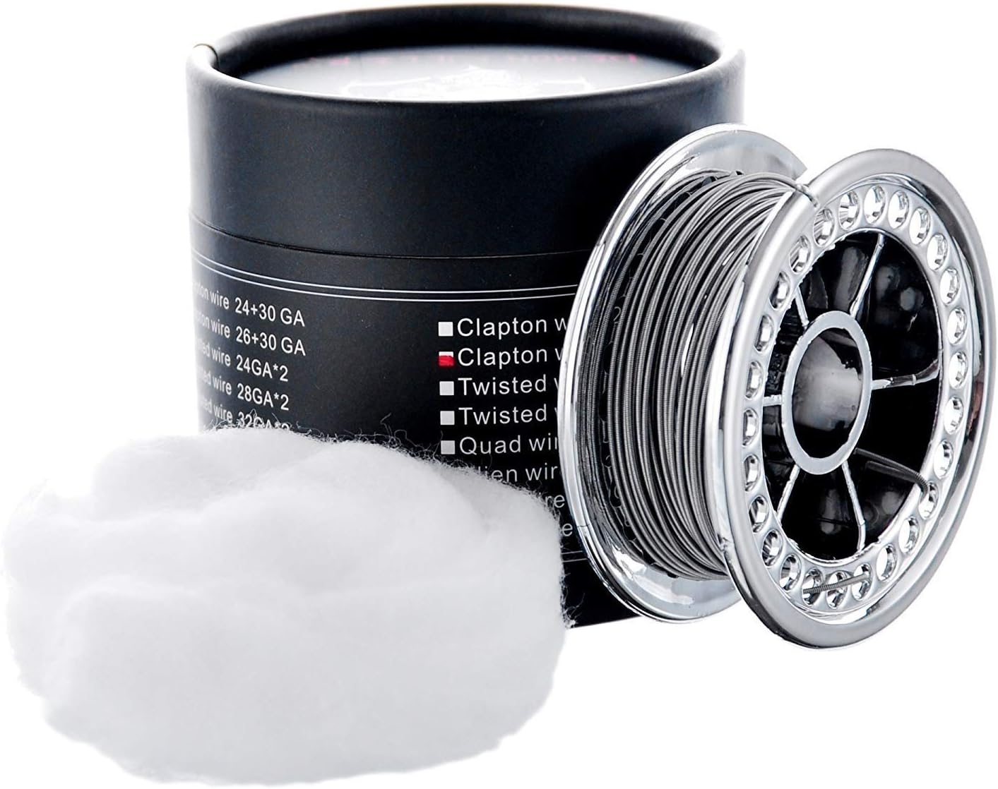 GTANG Kathal Clapton Wire with Organic Cotton A1 AWG Heat Resistance Wire 15 Feet for Household Wiring Use (Fused Clapton Wire - 26GA+32GA)