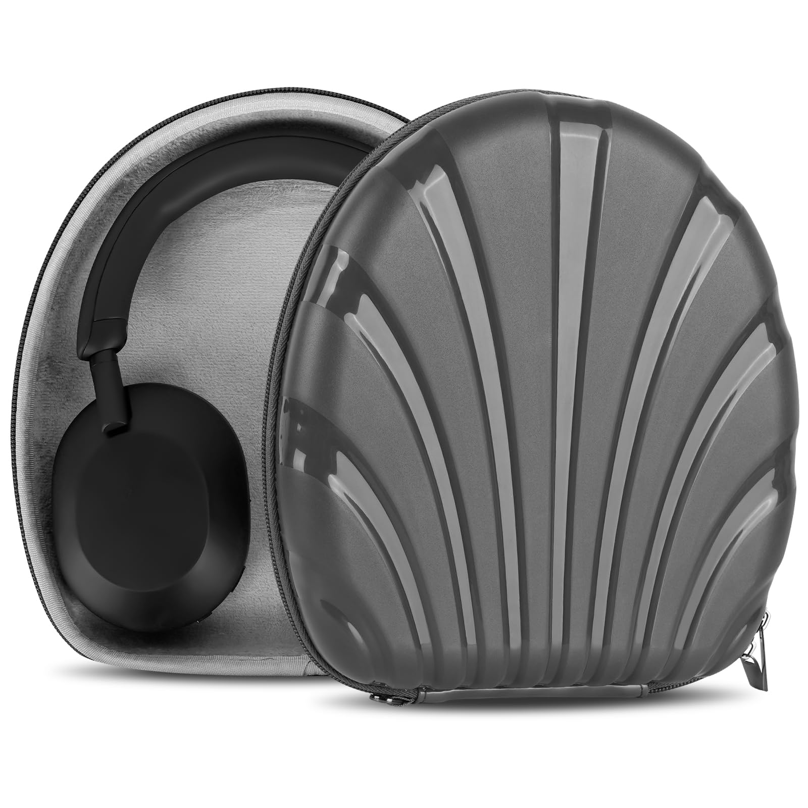 Geekria PRO Rugged Headphones Case Compatible with Sony WH-CH710N, WH-1000XM6, WH-1000XM5, WH-1000XM4, MDR-1AM2, Hard Shell, Durable, Multi-Layer Protection Travel Carrying Bag (Black)