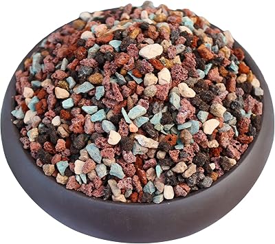 YUNSTK Mix Horticultural Lava Rock 2lb for Succulents Bonsai Drainage Garden