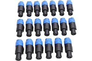 YUEHISY 20Pcs Speaker Connector, 4 Pole Twist Lock Plug, High Power, Secure Locking, Stable Signal, for Professional Amplifie