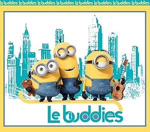 100% Cotton Print Fabric Movie Le Buddies French Minions Panel 45" Wide Sold Per Piece
