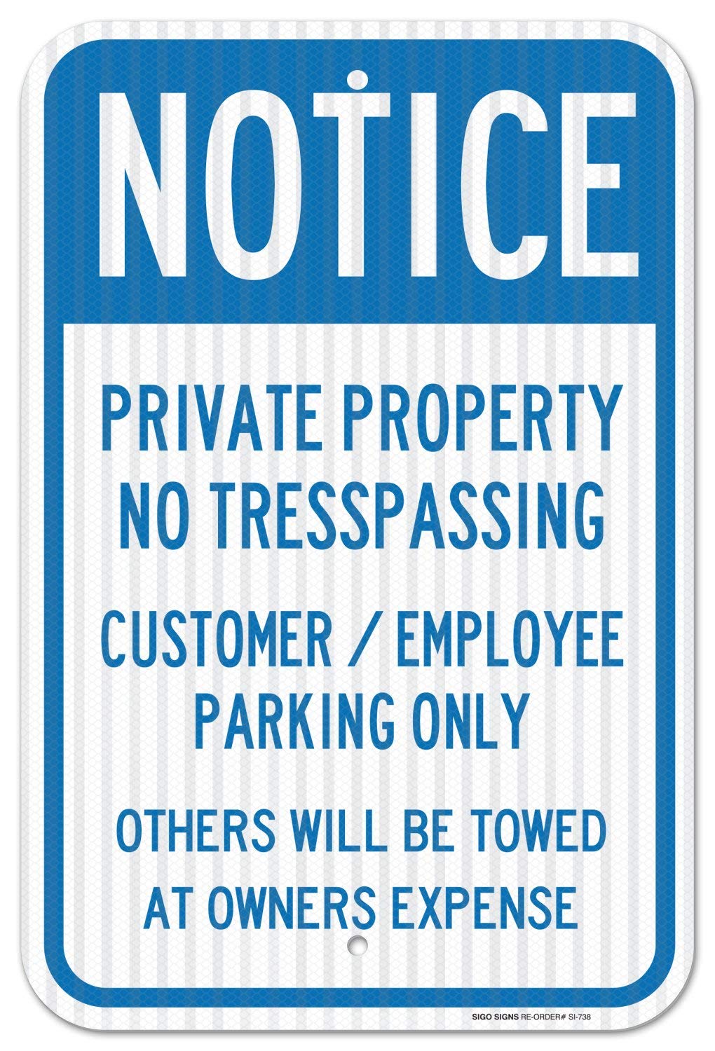 Only to notice. Box parking only.