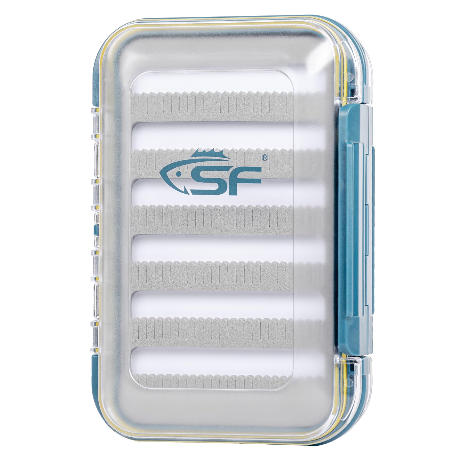 SF Silicon Fly Box Double Side Clear Lid Jig Fly Fishing Box Waterproof Lure Box