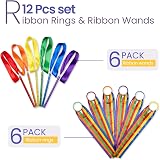 GSi Ribbon Wands & Rings for Kids 12pc Set 1m Ribbons 6 Pack Each view 2