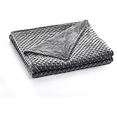 RelaxBlanket 48''x72'' Duvet Cover for Weighted Blanket | Premium Super Soft Minky Dot | Dark Grey