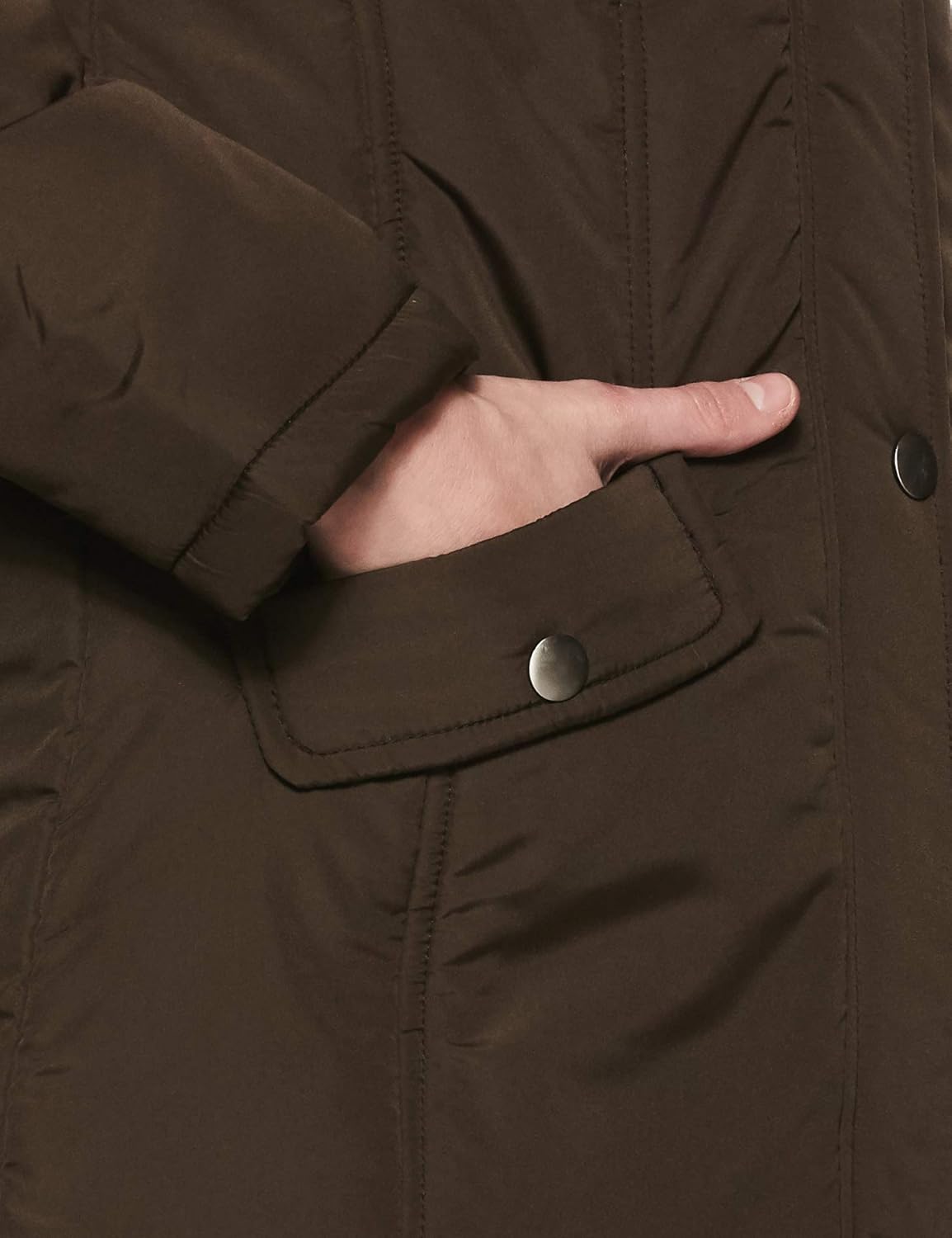 endeavor women's parka jacket brown