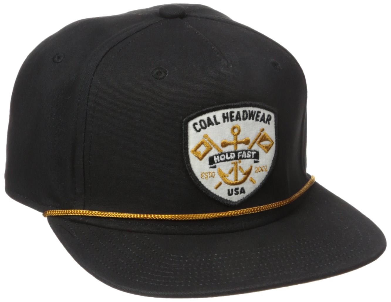 Coal Mens The Ebb Tide Hat Adjustable Snapback Cap Black