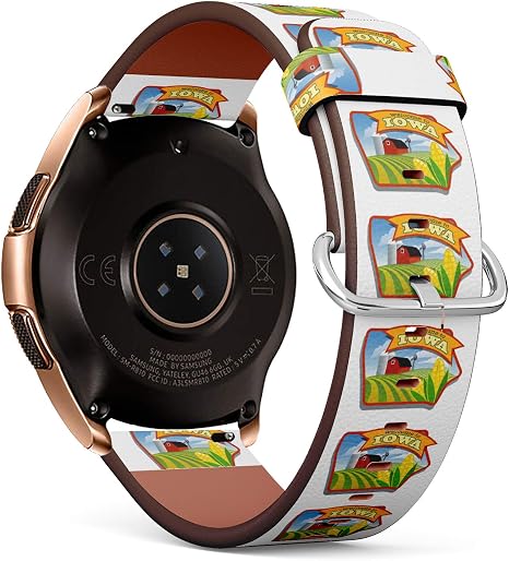 20mm quick release leather watch band