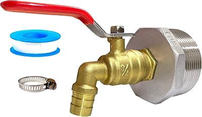 2 Inch Brass Drum Faucet EPDM Gasket for 55 Gallon Steel Plastic Barrels