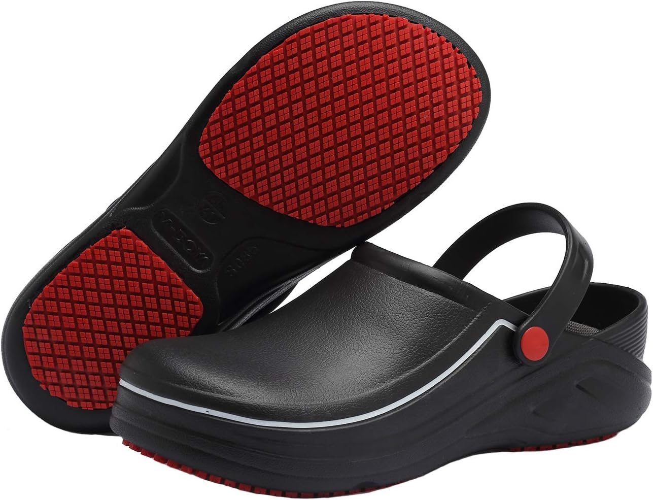EASTSURE Slip Resistant Kitchen Shoes Chef Clogs Multifunctional Restaurant Garden Safety Work Medical Shoes for Men Women