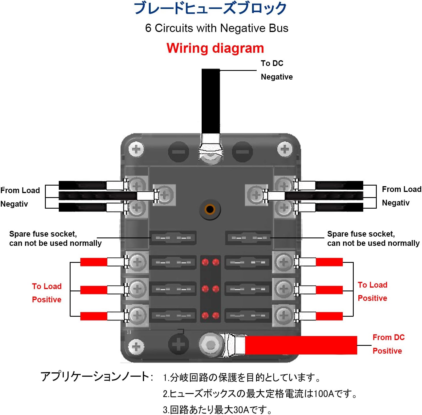 Amazon Shinepick ヒューズボックス ホルダー 6ウェイ 回路カーボート 防水 Led警告ライト Ato Atc ブロックヒューズ ブレードヒューズ キット ステッカー付き 自動車 ボート マリン トライクに適用 Dc 12v 32v ヒューズホルダー ボックス 車 バイク