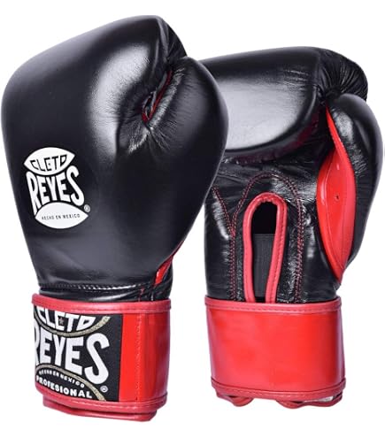 CLETO REYES Guante de Entrenaiento en Piel de Res, Color orado, con