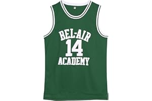 Amzdest 90s The Fresh Prince of Bel Air Academy #14 Jersey Shirt for Men and Women, Unisex Basketball Jersey for Theme Party