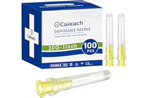 Careach 100pcs 30 Gauge 1 inch for Lab Dispensing Accessories