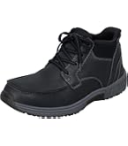 OrthoFeet Hunter Boots Mens 10.5 D Black Leather Orthopedic Comfort Lace Up Men main image 3